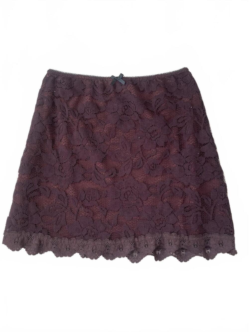 Urban Outfitters Brown Lace Mini Skirt Size S